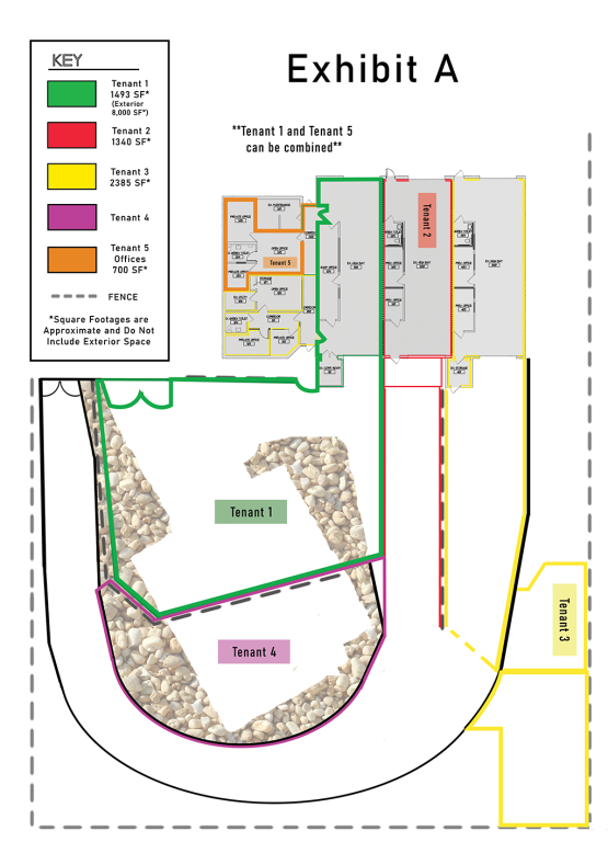 OEB with Exterior - Exhibit A - Tenant 1A and 1B